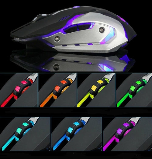 Ninja Dragon Stealth 7 무선 사일런트 LED 게이밍 마우스 (충전식)